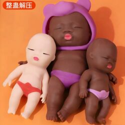 Authentic Natasha Little Black Doll Squishy Toy Large Stress Relief Doll Internet Celebrity Figurine Toy Stress Relief Prank