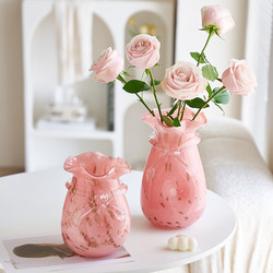 Money Bag, Glass Vase, High-End Decorative Piece, Upscale Living Room Water-Cultured Flower Arrangement, Dining Table, Entrance Hall, New House, Housewarming Gift