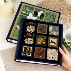 Retro Artistic Laminated Photo Album DIY Self-Adhesive Photo Storage 34567inch Couple's Love Polaroid Photo Album