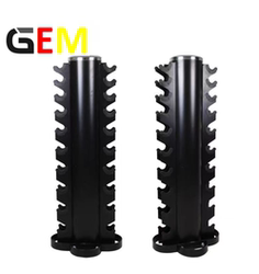 High-End Dumbbell Rack Hexagonal Cylindrical Dumbbell Rack Fitness Equipment Stand Vertical Dumbbell Rack for Gym and Home Use