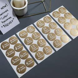 1 to 32 Years Old Number Birthday Stickers Age Stickers Gift Decoration Birthday Card Number Stickers Age Wrapping Paper Gift Box Gift Stack Decoration Stickers 