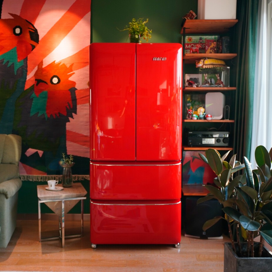 小吉法式复古冰箱热力红-妈咪孩子地天空