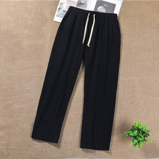 Pants for men's spring casual men's pants for spring and summer cotton ...