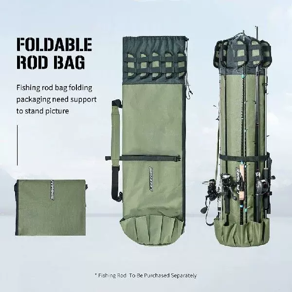 Fishing Pole Carrier Portable Fishing Tackle Bag Waterproof-Taobao
