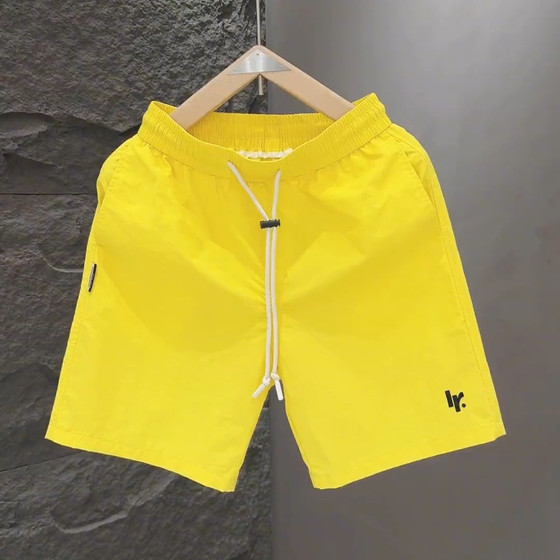 Summer new candy color tide brand fast dry shorts, men's light luxury high -end, fashionable versatile pentae pants beach pants