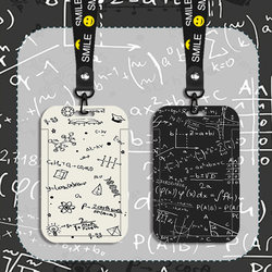 Meal Card, Campus Card, Bus Card, Work Badge, Math Formula Small Card, Keychain, Name Badge, Subway Transparent Hanging Neck Rope, Personalized Student Id Card Holder, Protective Cover, Access Control, Simple Stylish