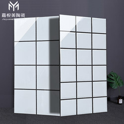 Nordic Style Bathroom and Kitchen Wall Tiles, Glossy Surface, Bathroom Tiles, 30*60 Black and White Checkered Tiles