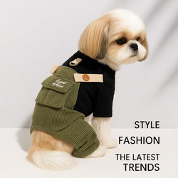 PETCIRCLE pet circle dog four-legged clothing pet clothes clothing corduroy good friend overalls collection