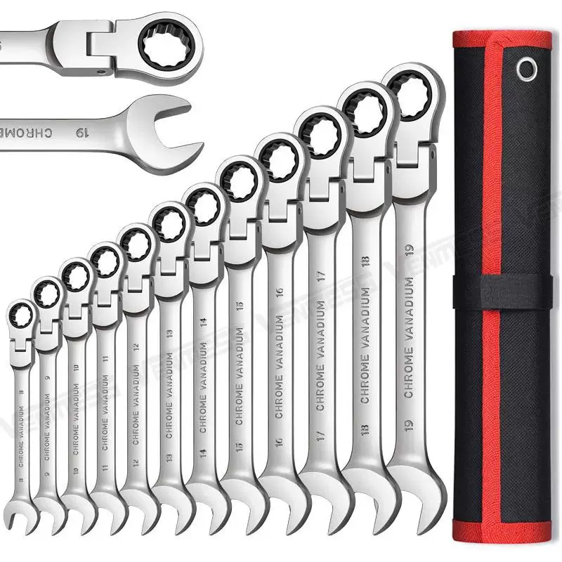 Flex Head Ratcheting Wrench Set,Combination Ended Spanner ki-Taobao