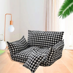 Lazy Sofa, Double/Single, Small Apartment, Tech Fabric, Bedroom Tatami, Japanese Style, Balcony Floor Mat, Foldable Small Sofa