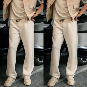 MBNL-F Jenny.Duo-Tone Qin Lei men's black metal bell casual pants LL-SKZ2074