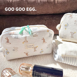 Gge Cotton Yarn Underwear Storage Bag Large Capacity Travel Cosmetics Storage Bag Portable Underwear Sorting Storage Bag