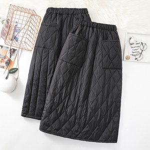 
Removal of the counter outlet clearance down cotton skirt for women in winter mid-length windproof and warm skirt