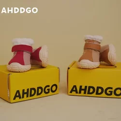 Dog Shoes with Winter Fleece Lining for Schnauzer, Bichon, Teddy, Shiba Inu, West Highland Terrier Pet Shoes