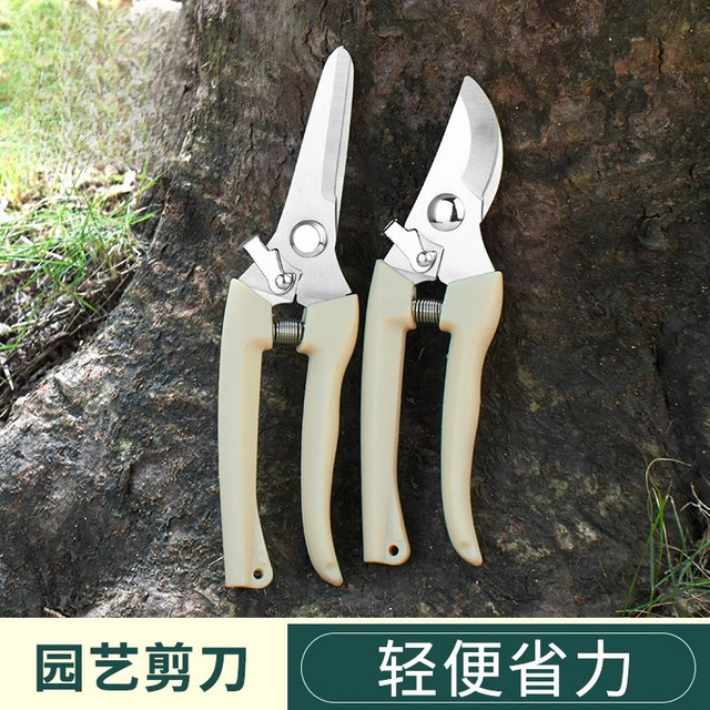 Stainless steel branch pruning shears for picking fruits, flowers and trees, garden fruit trees, flower branches, grafting, gardening scissors tools