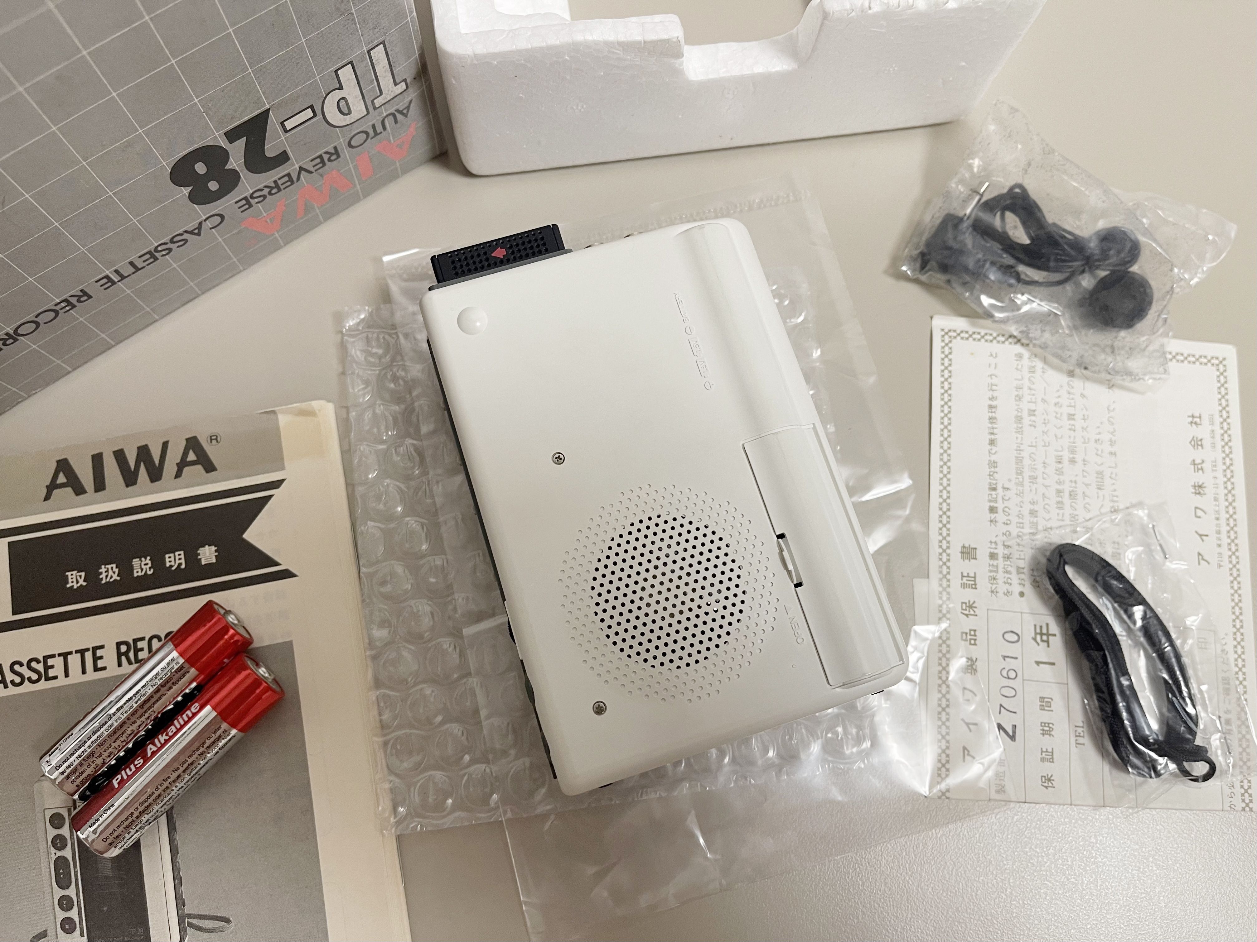 Aiwa TP-28 カセットレコーダー - 1989年製ヴィンテージ日本の