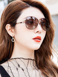 Sunglasses for Women, Uv Protection, Slimming Effect for Large Faces, Polarized Driving Sunglasses for Women, 2025 New Trendy High-End Style