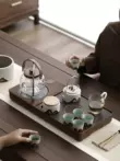 ấm trà điện giá rẻ Bộ ấm trà và khay trà Mr. Ji Kung Fu tất cả trong một Bộ pha trà tại nhà hoàn toàn tự động đèn nhỏ sang trọng cao cấp baàn trà điện Bàn trà điện
