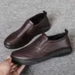 Giày da nam thông thường mùa xuân thu mới chống nước và chống trượt giày làm việc đầu bếp cho nam giới trung niên và người già giày lười