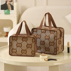 Large-Capacity Cosmetic Bag for Women, High-End Portable Waterproof Storage Bag, Business Trip, Skin Care Product, Toiletry Bag, Cosmetic Case