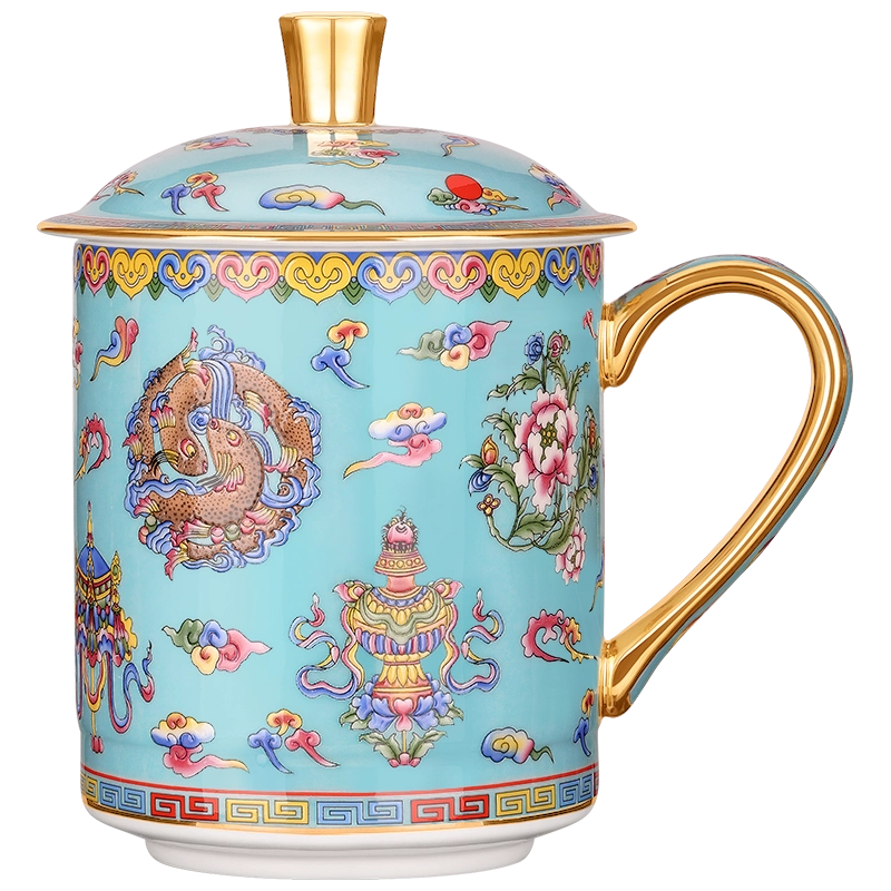 景德鎮 酒杯 景德镇青花高脚杯白酒杯瓷器龙纹酒杯青花瓷器高杯度