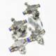 Two -flowing stainless steel mixing air water hybrid siphon pressure -type air atomization nozzle dust removal and humidifying fuel injection mouth
