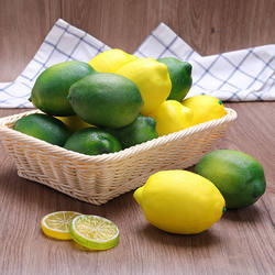 Simulated Yellow Lemon Fake Fruit Model Supermarket Store Cabinet Decoration Photography Kindergarten Early Education Activity Props