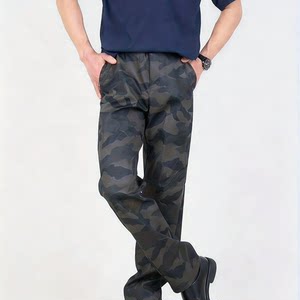 
Cross-border men's spring and autumn thin velvet camouflage American casual PU leather pants outdoor motorcycle motorcycle windproof tough guy straight pants