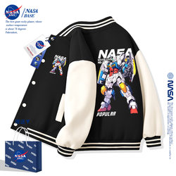 Nasa Co-Branded Boys' Jacket, Spring and Autumn 2026 New Children's Clothing, Spring Clothing for Older Children, Boys' Fleece Baseball Jacket