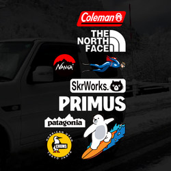 2025 New arrival Fancy Sports Outdoor Hard-core Off-road Self-driving Car Stickers Stylish Creative Decorative Stickers