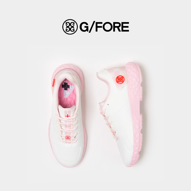 G/Fore 2024 New Women's Golf Shoes - White and Pink Color MG4 Series