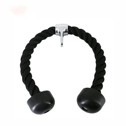 Triceps Trainer Gantry Press-Down Rope Exercise Rope Press-Down Handle Fitness Grip Double-Ended Rope