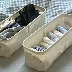 Tianshan Cotton and Linen Underwear Box, Household Underwear and Intimate Clothing Storage Box, Drawer Organizer, Storage Magic Tool