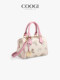 COOGI bag women's new 2025 light luxury high-end handbag single shoulder crossbody bag bowling bag small square bag