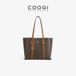 Coogi Tote Bag 2026 New Model First Layer Cowhide Large Capacity Light Luxury Commuter Handbag Single Shoulder Crossbody Bag for Women
