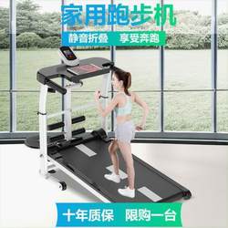 Treadmill for Walking, Indoor Foldable Mini Simple Multifunctional Fitness Equipment, Small Silent Machine for Weight Loss, Home Use