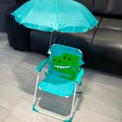 Children's Camping Chair Foldable Portable Heavy-Duty Beach Picnic Outdoor Folding Chair Sunshade Umbrella Set