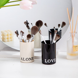 Light Luxury Makeup Brush Storage, Eyebrow Pencil Storage Tube, Bathroom Vanity Tabletop Lipstick Storage Box, Office Pen Holder