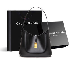 Official Website Small C&K Black Bag for Women 2026 New Simple Commuter Bag Tote Bag for Women Large Capacity Shoulder Bag