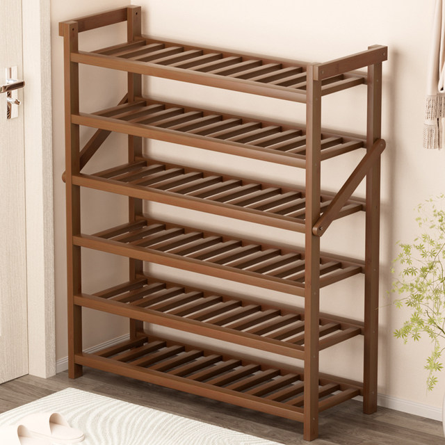 Nanzhu shoe rack, installation-free, simple and economical, solid wood ...