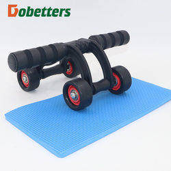 Silent Rebound Abdominal Wheel Abdominal Muscle Wheel Fitness Equipment Home Three-Wheel Fitness Equipment Sports Exercise Equipment Push-Ups