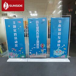 Hot-selling equipment stand-up advertising stand display stand vertical roll-up advertising exhibition door-shaped display stand production