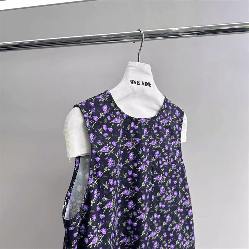 COEMES 2024 autumn and winter new products fashion casual retro floral dress women onenine integrated store