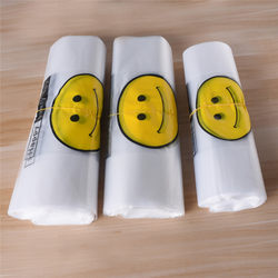 Direct Selling Smiley Face Plastic Bags, Convenience Bags, Tote Bags, Printed Disposable Supermarket Shopping Packaging Bags, Takeout Food Bags