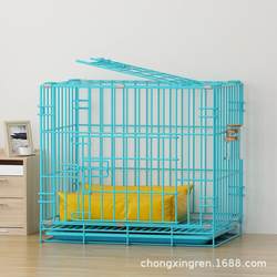 Dog Cage Reinforced Pet Folding Wire Cage for Large, Medium and Small Dogs Stainless Steel Wire Pet Cage Cat Cage Rabbit Cage