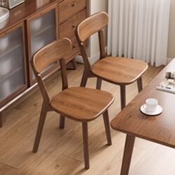 Solid Wood Chairs, Dining Chairs, Home Dining Tables and Chairs, Commercial Simple New Style Backrest Chairs, Wooden Retro Special Restaurant Stools
