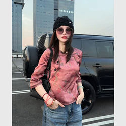 New Chinese-Style National Fashion Outfit for Early Autumn 2025, Very Beautiful and Unique, Refreshing and Stylish Printed Shirt for Women