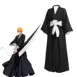 Halloween Thần Chết Thiên Niên Kỷ Đẫm Máu Trận Cos Kurosaki Ichigo Cái Chết Bạo Chúa Trang Phục Chữ Vạn Không Mặt Trăng Hai Chiều Cosplay Hiệu Suất Cosplay Bleach