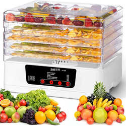 Household Timed Small Food Dryer, Fruit Tea and Dried Fruit Machine, Vegetable and Meat Pet Food Dehydrator and Air Dryer