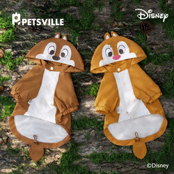 Paisiwei Disney Dog Four-Legged Clothing, Outdoor Waterproof Jacket for Medium-Sized Dogs, Pet Winter Clothing, Raincoat for Small Dogs